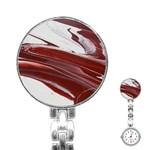 RUBY PILLARS Stainless Steel Nurses Watch Front