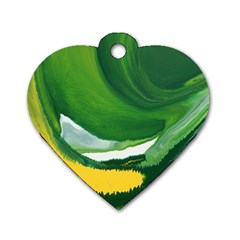 Eden Dog Tag Heart (two Sides)