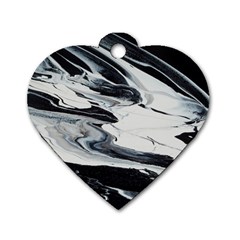 Space Drift 2 Dog Tag Heart (one Side) by WILLBIRDWELL