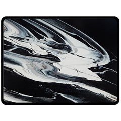 Space Drift 2 Double Sided Fleece Blanket (large)  by WILLBIRDWELL