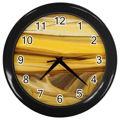 Sand Man Wall Clock (black) by WILLBIRDWELL