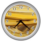 SAND MAN Wall Clock (Silver) Front