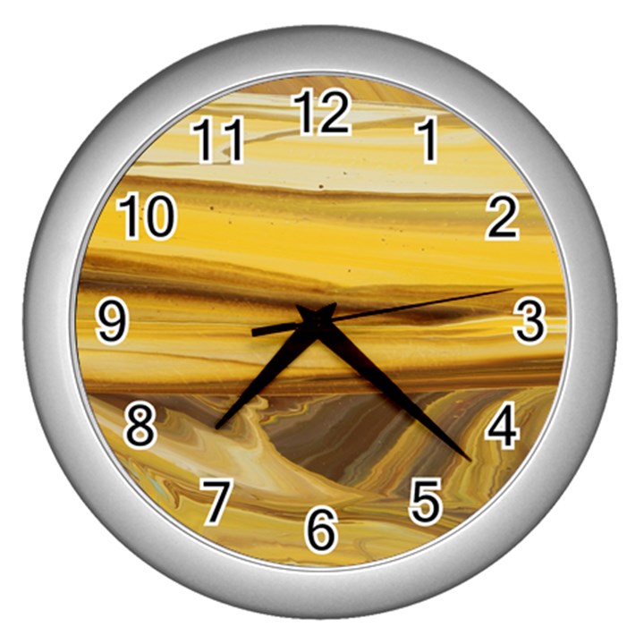 SAND MAN Wall Clock (Silver)