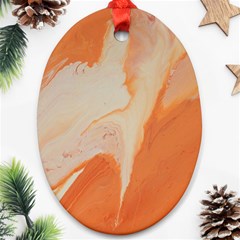 Fire Fall Oval Ornament (two Sides) by WILLBIRDWELL