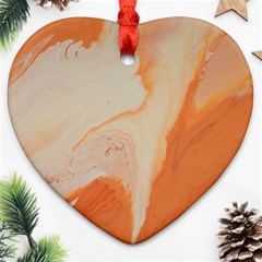 Fire Fall Heart Ornament (two Sides) by WILLBIRDWELL