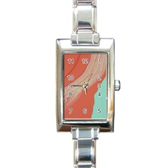 Clay And Water Rectangle Italian Charm Watch by WILLBIRDWELL