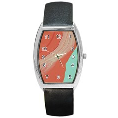 Clay And Water Barrel Style Metal Watch