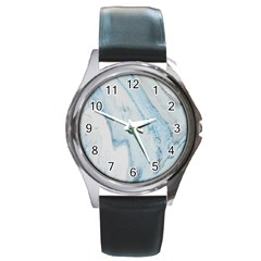 Diamond Mountain Round Metal Watch by WILLBIRDWELL