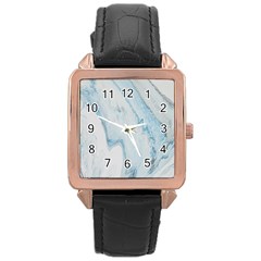 Diamond Mountain Rose Gold Leather Watch  by WILLBIRDWELL