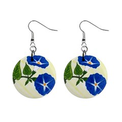 Morning Glories Mini Button Earrings