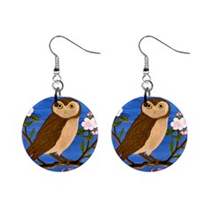 Night Owl Mini Button Earrings