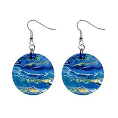 Sunlit Waters Mini Button Earrings by lwdstudio