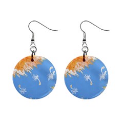 Floating Wishes Mini Button Earrings