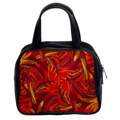 Colorful Abstract Ethnic Style Pattern Classic Handbag (two Sides) by dflcprints