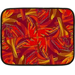 Colorful Abstract Ethnic Style Pattern Fleece Blanket (mini) by dflcprints