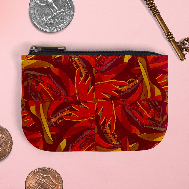 Colorful Abstract Ethnic Style Pattern Mini Coin Purse