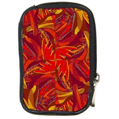 Colorful Abstract Ethnic Style Pattern Compact Camera Leather Case by dflcprints