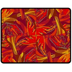 Colorful Abstract Ethnic Style Pattern Double Sided Fleece Blanket (medium)  by dflcprints