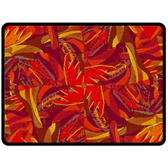 Colorful Abstract Ethnic Style Pattern Double Sided Fleece Blanket (large)  by dflcprints