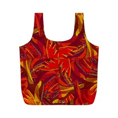 Colorful Abstract Ethnic Style Pattern Full Print Recycle Bag (m) by dflcprints