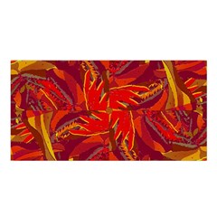 Colorful Abstract Ethnic Style Pattern Satin Shawl by dflcprints