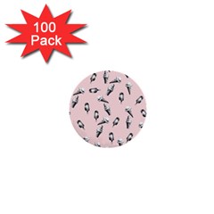 Ice Cream Pattern 1  Mini Buttons (100 Pack)  by Valentinaart