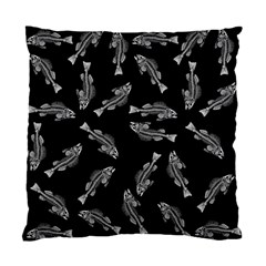 Vintage Fish Skeleton Pattern  Standard Cushion Case (one Side) by Valentinaart