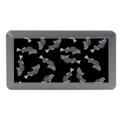 Vintage Fish Skeleton Pattern  Memory Card Reader (mini) by Valentinaart