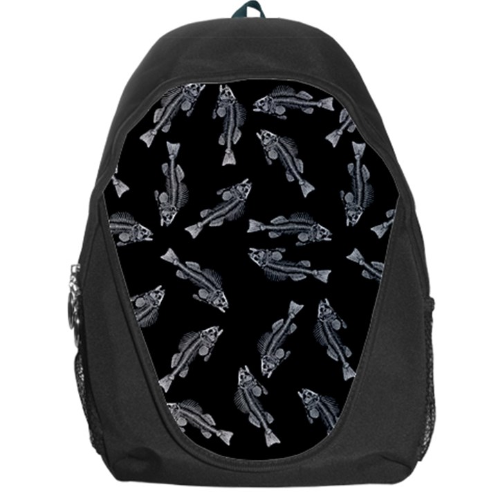 Vintage Fish Skeleton pattern  Backpack Bag