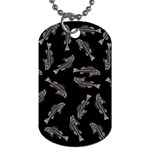 Vintage Fish Skeleton pattern  Dog Tag (One Side) Front