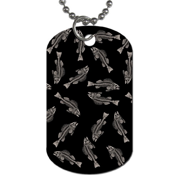 Vintage Fish Skeleton pattern  Dog Tag (One Side)