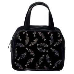 Vintage Fish Skeleton pattern  Classic Handbag (One Side)