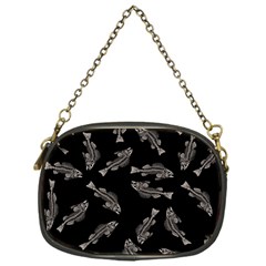 Vintage Fish Skeleton pattern  Chain Purse (One Side)