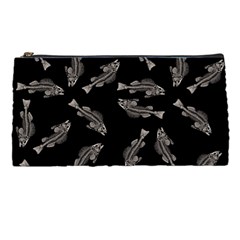 Vintage Fish Skeleton Pattern  Pencil Cases by Valentinaart