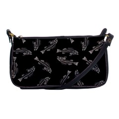 Vintage Fish Skeleton pattern  Shoulder Clutch Bag