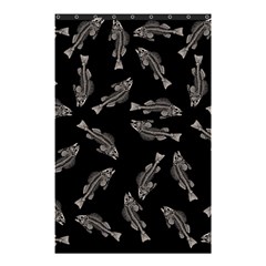 Vintage Fish Skeleton Pattern  Shower Curtain 48  X 72  (small)  by Valentinaart