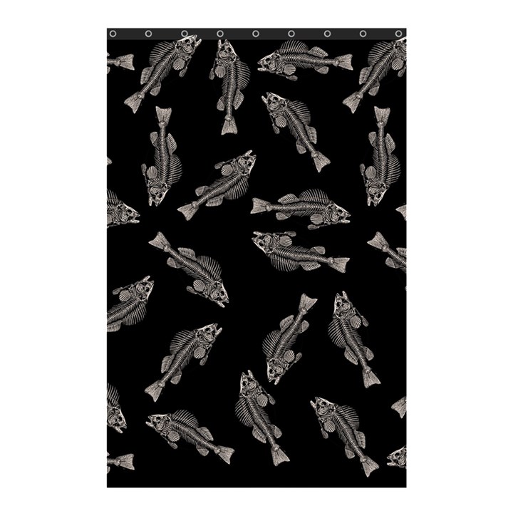 Vintage Fish Skeleton pattern  Shower Curtain 48  x 72  (Small) 