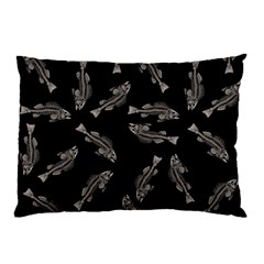 Vintage Fish Skeleton Pattern  Pillow Case (two Sides) by Valentinaart