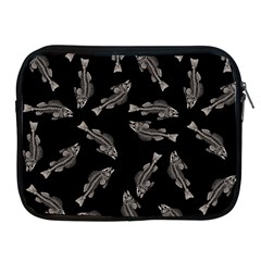 Vintage Fish Skeleton Pattern  Apple Ipad 2/3/4 Zipper Cases by Valentinaart