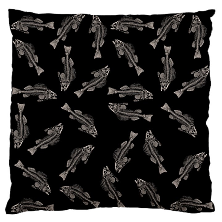 Vintage Fish Skeleton pattern  Standard Flano Cushion Case (Two Sides)