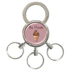 Pop Art Ice Cream 3-ring Key Chains by Valentinaart