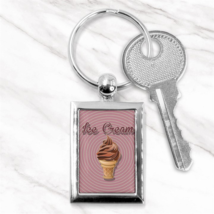 Pop Art Ice Cream Key Chains (Rectangle) 