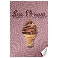 Pop Art Ice Cream Canvas 24  X 36  by Valentinaart