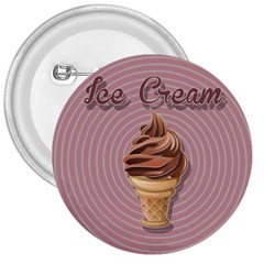 Pop Art Ice Cream 3  Buttons by Valentinaart