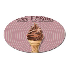 Pop Art Ice Cream Oval Magnet by Valentinaart