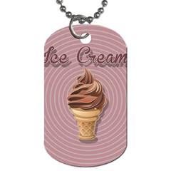 Pop Art Ice Cream Dog Tag (two Sides) by Valentinaart