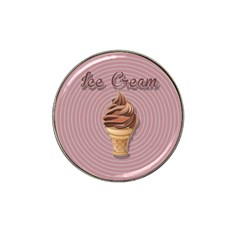 Pop Art Ice Cream Hat Clip Ball Marker by Valentinaart