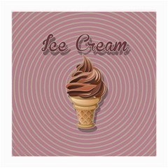 Pop Art Ice Cream Medium Glasses Cloth (2-side) by Valentinaart