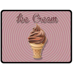 Pop Art Ice Cream Fleece Blanket (large)  by Valentinaart