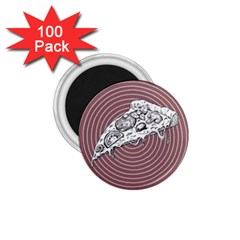 Pop Art Pizza 1 75  Magnets (100 Pack)  by Valentinaart